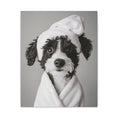 Load image into Gallery viewer, Custom Dog ArtAussiedoodle Bathroom Canvas – Luxurious Bath Decor for Dog Lovers