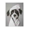 Load image into Gallery viewer, Custom Dog ArtAussiedoodle Bathroom Canvas – Luxurious Bath Decor for Dog Lovers