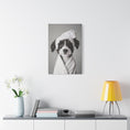 Load image into Gallery viewer, Custom Dog ArtAussiedoodle Bathroom Canvas – Luxurious Bath Decor for Dog Lovers