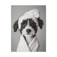 Load image into Gallery viewer, Custom Dog ArtAussiedoodle Bathroom Canvas – Luxurious Bath Decor for Dog Lovers
