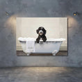 Load image into Gallery viewer, Custom Dog ArtAustralian Doodle Dog Bathtub Art | Personalized Dog Portrait