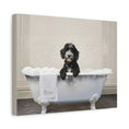 Load image into Gallery viewer, Custom Dog ArtAustralian Doodle Dog Bathtub Art | Personalized Dog Portrait
