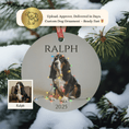 Load image into Gallery viewer, Custom Dog ArtBasset Hound Christmas Ornament | Personalized