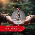 Load image into Gallery viewer, Custom Dog ArtBasset Hound Christmas Ornament | Personalized