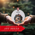 Load image into Gallery viewer, Custom Dog ArtBernedoodle Christmas Ornament | Personalized