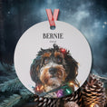 Load image into Gallery viewer, Custom Dog ArtBernedoodle Christmas Ornament | Personalized