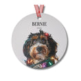 Load image into Gallery viewer, Custom Dog ArtBernedoodle Christmas Ornament | Personalized