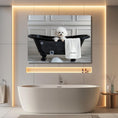 Load image into Gallery viewer, Custom Dog Art Bichon Frise Bath Art | Personalized Dog Decor for Your Bathroom | CustomDogArt.com | 2024