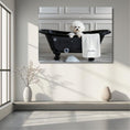 Load image into Gallery viewer, Custom Dog Art Bichon Frise Bath Art | Personalized Dog Decor for Your Bathroom | CustomDogArt.com | 2024