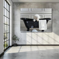 Load image into Gallery viewer, Custom Dog Art Bichon Frise Bath Art | Personalized Dog Decor for Your Bathroom | CustomDogArt.com | 2024