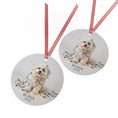 Load image into Gallery viewer, Custom Dog ArtBichon Frise Christmas Ornament | Personalized