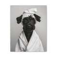 Load image into Gallery viewer, Custom Dog ArtBlack Giant Schnauzer Bathroom Canvas – Luxurious Bath Decor for Dog Lovers