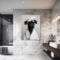 Load image into Gallery viewer, Custom Dog ArtBlack Giant Schnauzer Bathroom Canvas – Luxurious Bath Decor for Dog Lovers