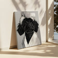 Load image into Gallery viewer, Custom Dog ArtBlack Goldendoodle Bathroom Canvas – Luxurious Bath Decor for Dog Lovers