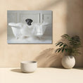 Load image into Gallery viewer, Custom Dog ArtBlack Lab Bathtime Bliss: Pampered Pup Art Print
