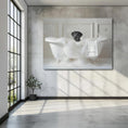 Load image into Gallery viewer, Custom Dog ArtBlack Lab Bathtime Bliss: Pampered Pup Art Print