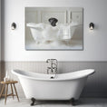 Load image into Gallery viewer, Custom Dog ArtBlack Lab Bathtime Bliss: Pampered Pup Art Print