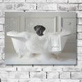 Load image into Gallery viewer, Custom Dog ArtBlack Lab Bathtime Bliss: Pampered Pup Art Print