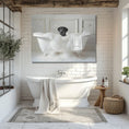 Load image into Gallery viewer, Custom Dog ArtBlack Lab Bathtime Bliss: Pampered Pup Art Print