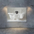 Load image into Gallery viewer, Custom Dog ArtBlack Lab Bathtime Bliss: Pampered Pup Art Print