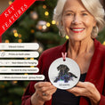Load image into Gallery viewer, Custom Dog ArtBlack Lab Christmas Ornament | Personalized