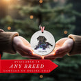 Load image into Gallery viewer, Custom Dog ArtBlack Lab Christmas Ornament | Personalized