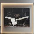 Load image into Gallery viewer, Custom Dog ArtBlack Lab Puppy Bathtub Art - Personalized Dog Bath Art