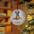 Load image into Gallery viewer, Custom Dog ArtBoston Terrier Christmas Ornament | Personalized