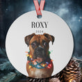 Load image into Gallery viewer, Custom Dog ArtBoxer Dog Christmas Ornament | Personalized