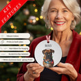 Load image into Gallery viewer, Custom Dog ArtBoxer Dog Christmas Ornament | Personalized