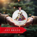 Load image into Gallery viewer, Custom Dog ArtBulldog Christmas Ornament | Personalized