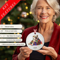 Load image into Gallery viewer, Custom Dog ArtBulldog Christmas Ornament | Personalized