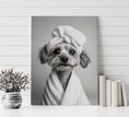 Load image into Gallery viewer, Custom Dog ArtCavapoo Bathroom Canvas – Luxurious Bath Decor for Dog Lovers