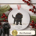 Load image into Gallery viewer, Custom Dog ArtCavapoo Christmas Ornament | Personalized