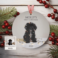 Load image into Gallery viewer, Custom Dog ArtCavapoo Puppy Christmas Ornament | Personalized
