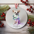 Load image into Gallery viewer, Custom Dog ArtChihuahua Christmas Ornament | Personalized