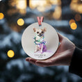 Load image into Gallery viewer, Custom Dog ArtChihuahua Christmas Ornament | Personalized