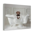 Load image into Gallery viewer, Custom Dog ArtChocolate Lab Bathtub Art - Personalized Dog Bath Art