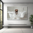 Load image into Gallery viewer, Custom Dog ArtChocolate Lab Bathtub Art - Personalized Dog Bath Art