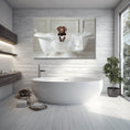 Load image into Gallery viewer, Custom Dog ArtChocolate Lab Bathtub Art - Personalized Dog Bath Art