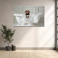 Load image into Gallery viewer, Custom Dog ArtChocolate Lab Bathtub Art - Personalized Dog Bath Art