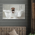 Load image into Gallery viewer, Custom Dog ArtChocolate Lab Bathtub Art - Personalized Dog Bath Art