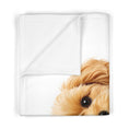 Load image into Gallery viewer, Custom Dog ArtCustom Baby Blanket with Dog • Personalized Nursery Blanket with Name • Newborn Keepsake & Baby Shower Gift
