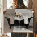 Load image into Gallery viewer, Custom Dog ArtCustom Dog Bathroom Art Featuring your Beloved Pets. Capture their Unique Personality in a Custom Pet Portrait