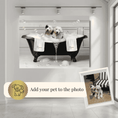 Load image into Gallery viewer, Custom Dog ArtCustom Dog Bathroom Art Featuring your Beloved Pets. Capture their Unique Personality in a Custom Pet Portrait