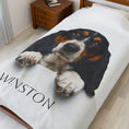 Load image into Gallery viewer, Custom Dog ArtCustom Dog Blanket Pet Face Dog Blanket Gift for Dog Owners, Personalized Dog Lover Blanket, Pet Portrait Dogs Blanket for Pet Lovers Gift