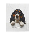 Load image into Gallery viewer, Custom Dog ArtCustom Dog Blanket Pet Face Dog Blanket Gift for Dog Owners, Personalized Dog Lover Blanket, Pet Portrait Dogs Blanket for Pet Lovers Gift