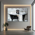 Load image into Gallery viewer, Custom Dog ArtCustom Dog in Bathtub Art - Personalized Pet Portrait for Your Home