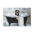 Load image into Gallery viewer, Custom Dog ArtCustom Dog in Bathtub Art - Personalized Pet Portrait for Your Home