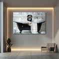 Load image into Gallery viewer, Custom Dog ArtCustom Dog in Bathtub Art - Personalized Pet Portrait for Your Home
